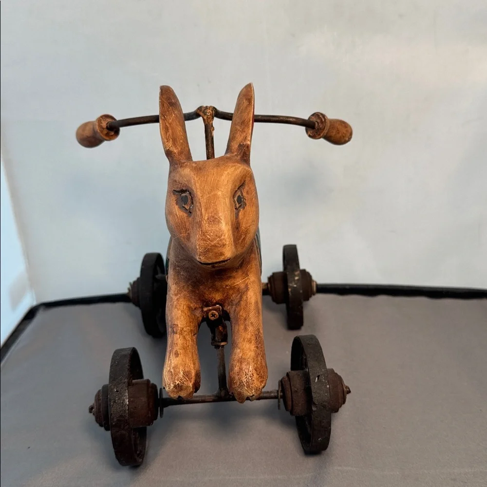 Rabbit Tricycle Toy‎ - Brown and Red